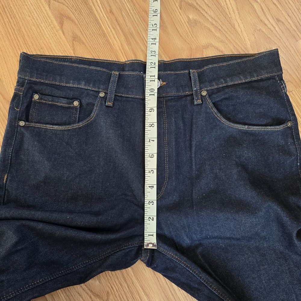 Mott & Bow Oliver Slim Fit Stretch Denim Jeans Mens 36x30 Dark Wash Excellent - Picture 9 of 10